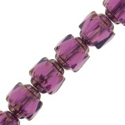 Facettes Antiques 6 mm Amethyst Dark Bronze x20