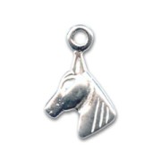 Breloque cheval 12 mm en Argent 925 x1|raw }}