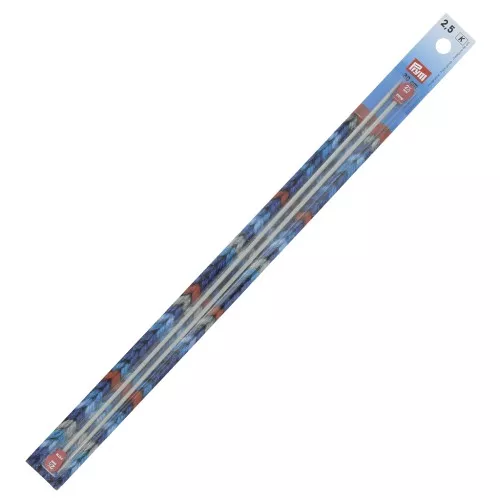 Aiguilles à tricoter grande longueur en aluminium 2.5 mm x2