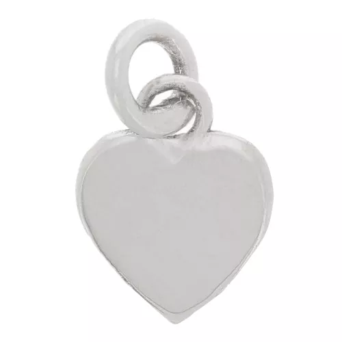 Breloque Coeur 8.5x6.5 mm avec anneau fermé - Argent 925 x1