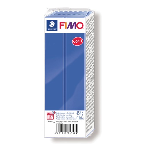 Pâte Fimo Soft 454gr Bleu Brillant (n°33)