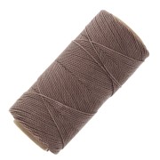 Bobine de fil ciré Linhasita pour micro macramé 1 mm - Taupe (366) x168m