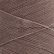 Bobine de fil ciré Linhasita pour micro macramé 1 mm - Taupe (366) x168m
