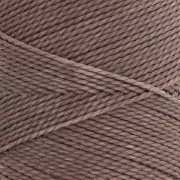 Bobine de fil ciré Linhasita pour micro macramé 1 mm - Taupe (366) x168m