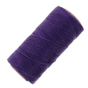 Bobine de fil ciré Linhasita pour micro macramé 1 mm - Dark Purple (369) x168m|raw }}