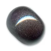 Perle en céramique 15 mm Noir pailleté