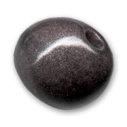 Perle en céramique 20 mm Noir pailleté