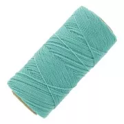 Bobine de fil ciré Linhasita pour micro macramé 0.5 mm - Bleu givré (231) x335m