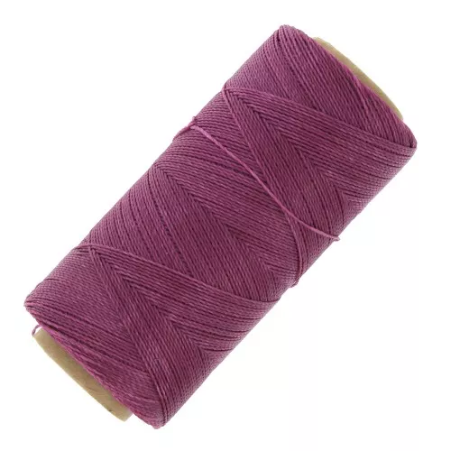Bobine de fil ciré Linhasita pour micro macramé 0.5 mm - Prune (360) x335m