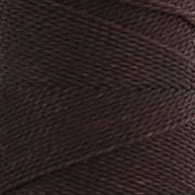 Bobine de fil ciré Linhasita pour micro macramé 0.75 mm - Café (496) x228m