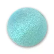 Rondes duvetées 14 mm Aquamarine x6