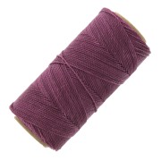 Bobine de fil ciré Linhasita pour micro macramé 0.75 mm - Prune (360) x228m