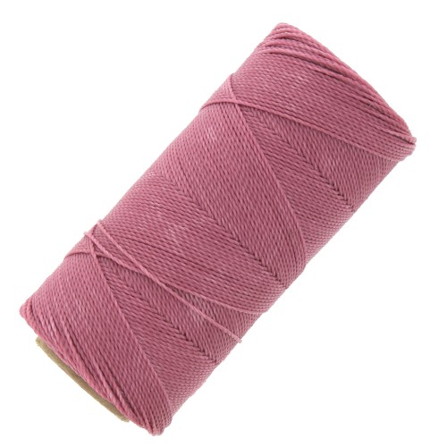 Bobine de fil ciré Linhasita pour micro macramé 0.75 mm - Dusty Rose (962) x228m