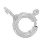 Fermoir à ressort 5 mm - anneau ouvert - en Argent 925 x50