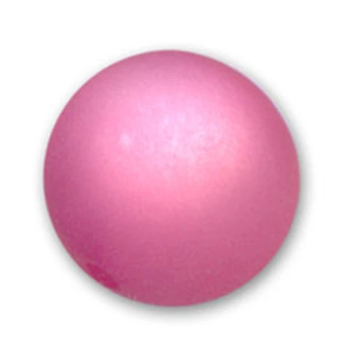 Perle ronde Polaris Dépolie 14 mm Rose x1