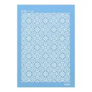 Silk Screen Moiko pour Pâte polymère 74x105 mm Motif Ethnique losange 11.09