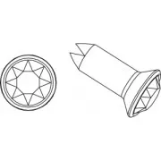 Rivet PureCrystal 53005 8 mm Tanzanite / Doré x1