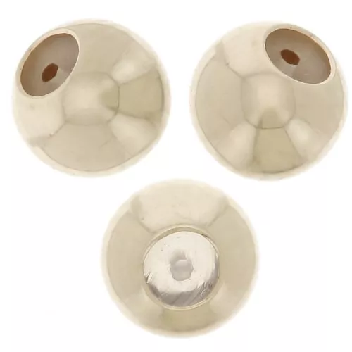 Perles stoppeur 4 mm avec un trou de 0.6 mm en Gold Filled (or laminé) x2