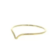 Bague chevron Taille 57 en Gold filled (or laminé)  x1