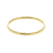 Bague martelée Taille 49 en Gold filled (or laminé)  x1