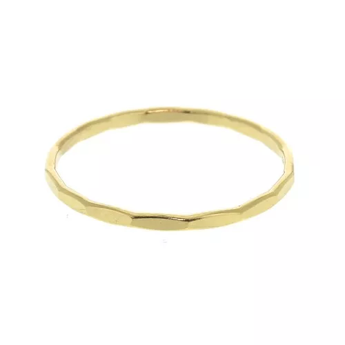 Bague martelée Taille 49 en Gold filled (or laminé)  x1