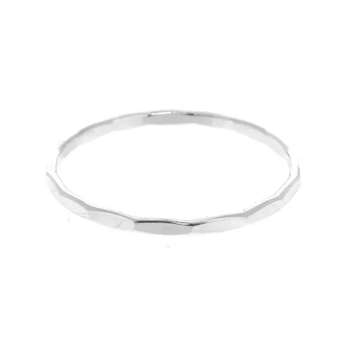 Bague martelée en Argent 925 Taille 49 x1