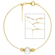 Bracelet réglable maille Forçat 1.1 mm en  Gold filled (or laminé)  x19 cm