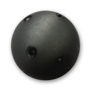 Perle ronde strass Polaris 16 mm Jet  x1|raw }}