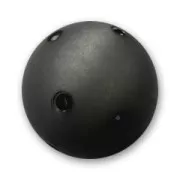 Perle ronde strass Polaris 16 mm Jet  x1