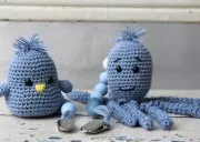 Perles en silicone 15 mm pour attache sucette/tétine - Mint / Gris / Blanc x7