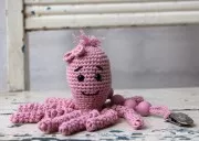 Perles en silicone 15 mm pour attache sucette/tétine - Lavande / Gris / Blanc x7