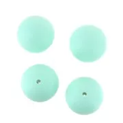 Perles en silicone 18 mm pour attache sucette/tétine - Mint x4