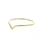 Bague chevron Taille 49 en Gold filled (or laminé)  x1