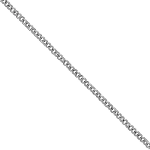 Chaîne maille Jaseron 3.5 mm Rhodié x1m