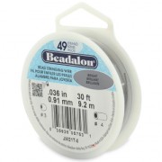 Fil Cablé 49 brins - Beadalon - 0.91 mm Acier x9,2 m