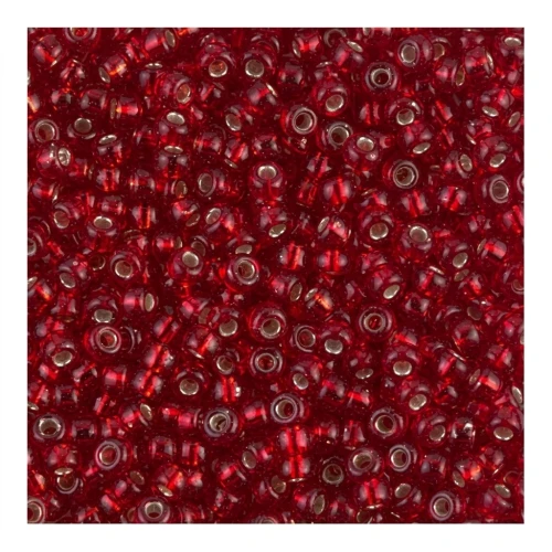 Rocaille Miyuki 8/0 011 - Ruby Silver Lined x8g