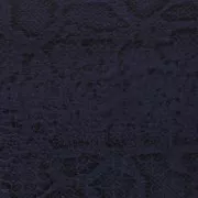 Tissu simili-cuir Croco motif serpent - Bleu Marine / Noir x50cm