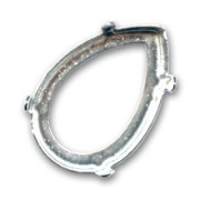 Serti griffe 4327 40x27 mm argenté|raw }}