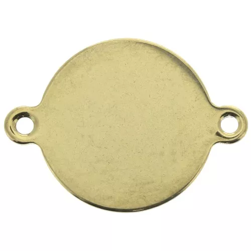 Intercalaire rond 2 anneaux 24.8x18 mm en Acier inox Doré x1