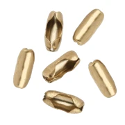 Embouts de fermeture pour chaîne maille boule 1.6 mm Acier inox 304 Doré x10