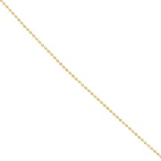 Chaîne maille boule 1.6 mm en Acier inoxydable 316L Doré x1m