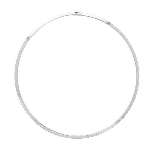 Tour de cou torque rigide plat 14 cm - Acier inoxydable 304L x1
