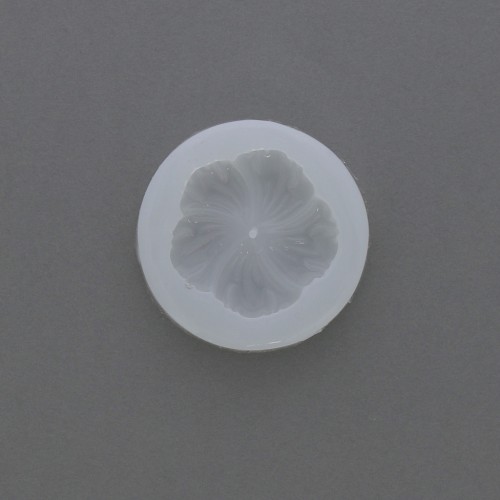Moule silicone Fleur d'Hibiscus 58 mm pour résine d'inclusion x1