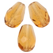 Perles poires facettées 7x5 mm - Topaz x25