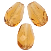 Perles poires facettées 7x5 mm - Topaz x25