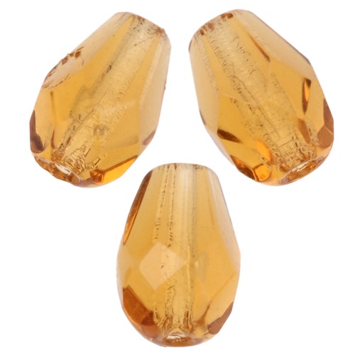 Perles poires facettées 7x5 mm - Topaz x25