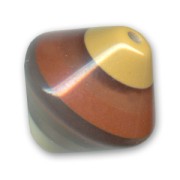 Toupie 20 mm feuilleté Brun x1