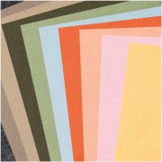 Assortiment de plaques de feutrine rectangle 20x30 cm - Couleurs Terre x10