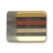 Cube 15 mm feuilleté Brun x1