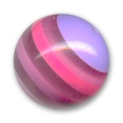 Ronde 20 mm feuilleté Rose x1